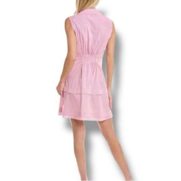 Derek Lam 10 Crosby Santina Shirtdress | 100% Cotton Sleeveless Mini Dress Sz 2 - Picture 4 of 9